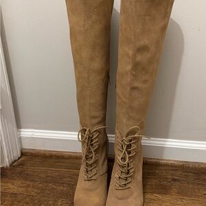 Charles By Charles David Tan Over the Knee Boots
